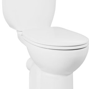 Creavit Mindervaliden Staand toilet Compleet PK aansluiting Onderpot + Reservoir dubbele spoeling en Incl Toiletbril