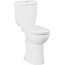 CREAVIT Creavit Mindervaliden Staand toilet Compleet PK aansluiting Onderpot + Reservoir dubbele spoeling en Incl Toiletbril