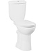 Creavit Mindervaliden Staand toilet Compleet PK aansluiting Onderpot + Reservoir dubbele spoeling en Incl Toiletbril
