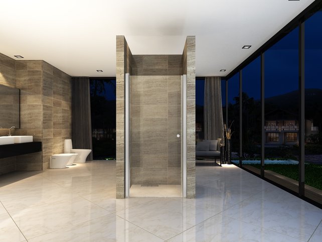 Douchedeur Mania 80cm Helder Glas Nisdeur met Rechtsdraaiend Draaideur Verstelbaar Swingdeur 190cm met Antikalk 6mm