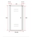 Douchedeur Mania 80cm Helder Glas Nisdeur met Rechtsdraaiend Draaideur Verstelbaar Swingdeur 190cm met Antikalk 6mm