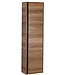 Badkamermeubel Verti 80x50x45cm Licht Walnoot Creavit Badmeubel onderkast met Keramisch wastafel 1 kraangat overloop