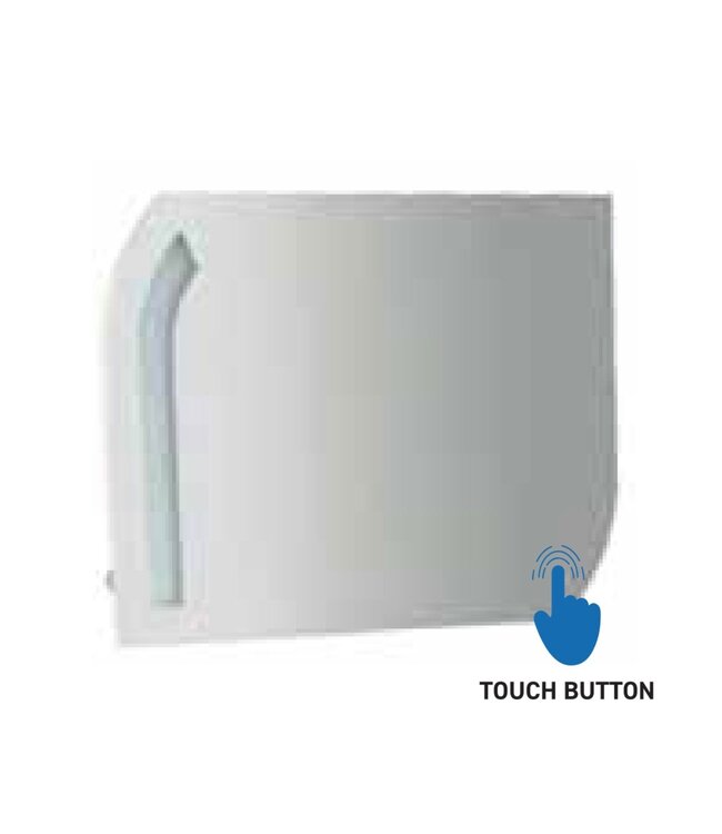 Badkamermeubel Glide 85x50x45cm Palermo Zebrano Wit incl. Wastafel keramisch