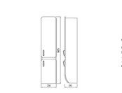 Badkamermeubel Glide 85x50x45cm Palermo Zebrano Wit incl. Wastafel keramisch