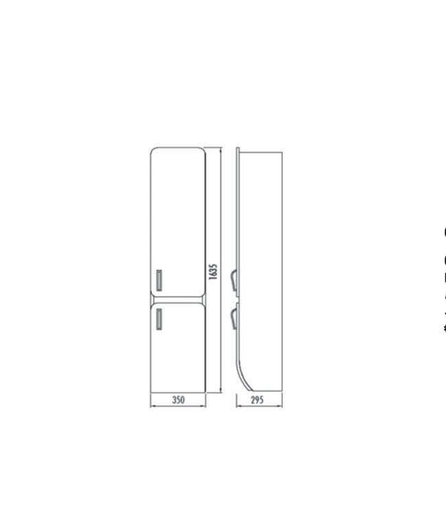 Badkamermeubel Glide 85x50x45cm Palermo Zebrano Wit incl. Wastafel keramisch