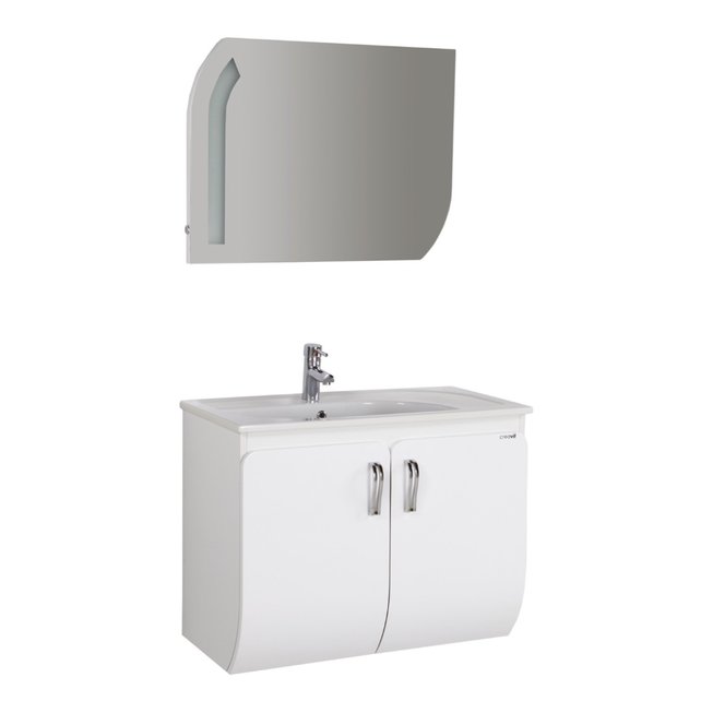 Badkamerspiegel 80cm met ledverlichting touch functie. Badkamerspiegel 80cm met ledverlichting touch functie.