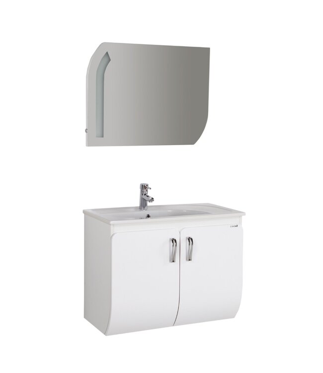 Badkamerspiegel 80cm met ledverlichting touch functie.