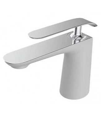 CREAVIT Creavit Bloom wastafelkraan Wit - Chroom