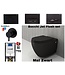 CREAVIT Compleet Randloos Toiletset Mat Zwart met Bidet Hangtoilet Bocchi Jet flush Randloos