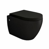 Compleet Randloos Toiletset Mat Zwart met Bidet Hangtoilet Bocchi Jet flush Randloos Compleet Randloos Toiletset Mat Zwart met Bidet Hangtoilet Bocchi Jet flush Randloos