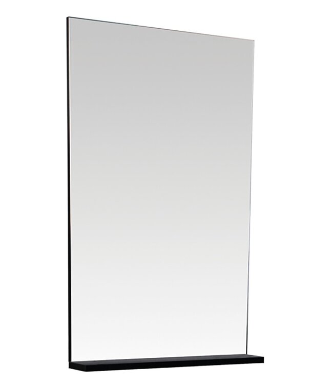 Badkamermeubel MASS Zwart-Bruin 50x85x50cm Keramische Wastafel 1 kraangat met overloop.