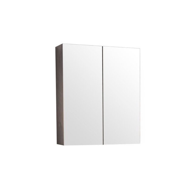 Badkamermeubel Callisto Diamond 60x50x48cm Walnoot Hangend 2 Lades Softclose Greeploos Kwartsteen Wastafel 1 Kraangaten Overloop