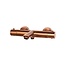 SaniPRO SaniPro Copper Effeze Thermostaat Badkraan Brons Opbouw Rond 2 Greeps Onderuitloop