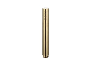 Handdouche Messing Geborsteld Goud rond staaf