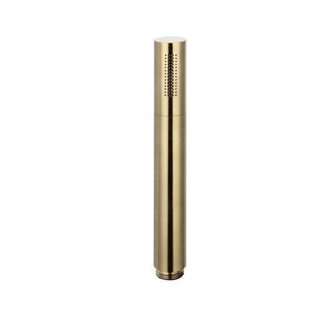 Handdouche Messing Geborsteld Goud rond staaf Handdouche Messing Geborsteld Goud rond staaf