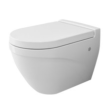Hangtoilet Bocchi Taormina Arch Mat Wit met bidet incl. softclose toiletbril met spoelrand diepspoel