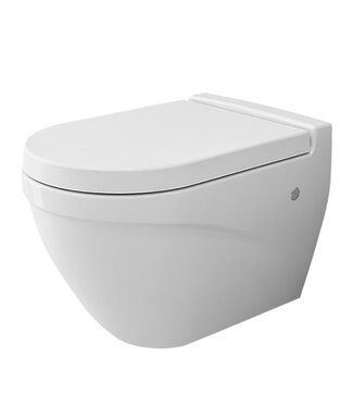 SANI-SUPPLY Hangtoilet Bocchi Taormina Arch Mat Wit met bidet incl. softclose toiletbril met spoelrand diepspoel