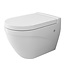SANI-SUPPLY Hangtoilet Bocchi Taormina Arch Mat Wit met bidet incl. softclose toiletbril met spoelrand diepspoel