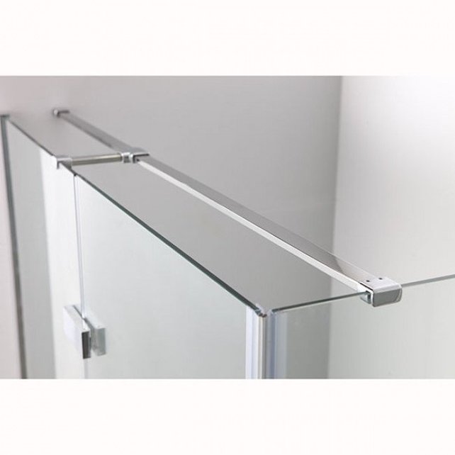 Douchecabine Wies 80x130cm Rechthoek Draaideur Antikalk Helder Glas Chroom Profiel 8mm Veiligheidsglas Easy Clean