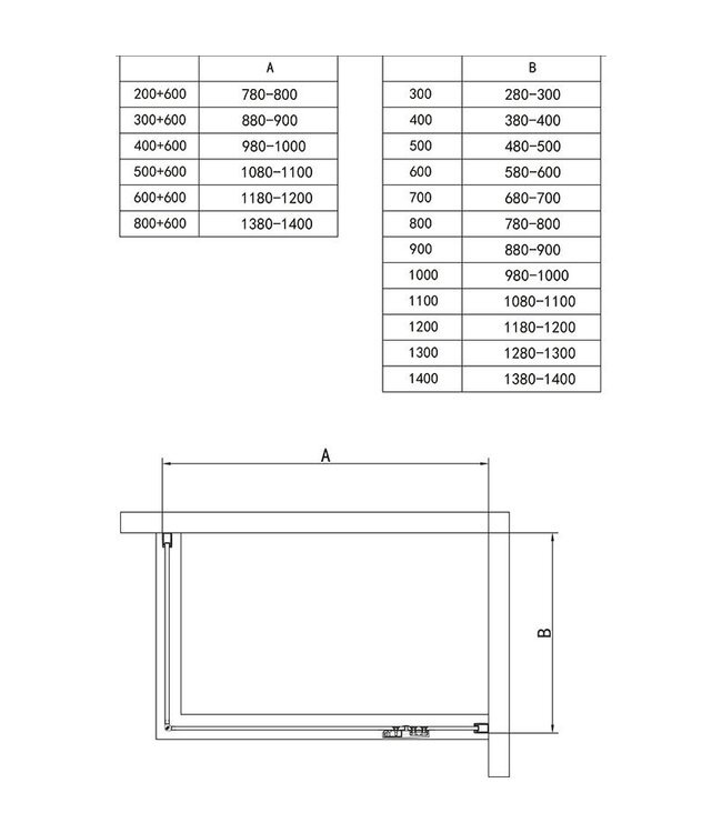 Douchecabine Wies 80x110cm Rechthoek Draaideur Antikalk Helder Glas Chroom Profiel 8mm Veiligheidsglas Easy Clean