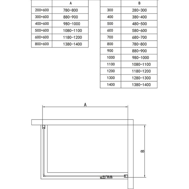 Douchecabine Wies 80x100cm Rechthoek Draaideur Antikalk Helder Glas Chroom Profiel 8mm Veiligheidsglas Easy Clean