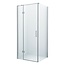 Wiesbaden Douchecabine Wies 80x70cm Rechthoek Draaideur Antikalk Helder Glas Chroom Profiel 8mm Veiligheidsglas Easy Clean