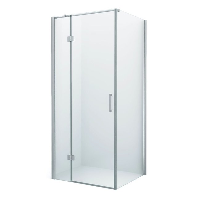 Douchecabine Wies 80x60cm Rechthoek Draaideur Antikalk Helder Glas Chroom Profiel 8mm Veiligheidsglas Easy Clean
