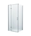 Douchecabine Wies 80x60cm Rechthoek Draaideur Antikalk Helder Glas Chroom Profiel 8mm Veiligheidsglas Easy Clean