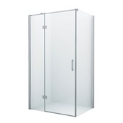 Douchecabine Wies 90x130cm Rechthoek Draaideur Antikalk Helder Glas Chroom Profiel 8mm Veiligheidsglas Easy Clean