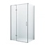 Wiesbaden Douchecabine Wies 90x70cm Rechthoek Draaideur Antikalk Helder Glas Chroom Profiel 8mm Veiligheidsglas Easy Clean