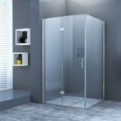 Douchecabine Wies 90x70cm Rechthoek Draaideur Antikalk Helder Glas Chroom Profiel 8mm Veiligheidsglas Easy Clean