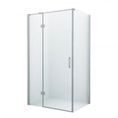 Douchecabine Wies 90x60cm Rechthoek Draaideur Antikalk Helder Glas Chroom Profiel 8mm Veiligheidsglas Easy Clean