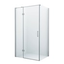 Douchecabine Wies 90x50cm Rechthoek Draaideur Antikalk Helder Glas Chroom Profiel 8mm Veiligheidsglas Easy Clean