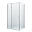 Diamond Line Douchecabine Wies 90x50cm Rechthoek Draaideur Antikalk Helder Glas Chroom Profiel 8mm Veiligheidsglas Easy Clean
