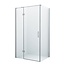 Wiesbaden Douchecabine Wies 90x50cm Rechthoek Draaideur Antikalk Helder Glas Chroom Profiel 8mm Veiligheidsglas Easy Clean