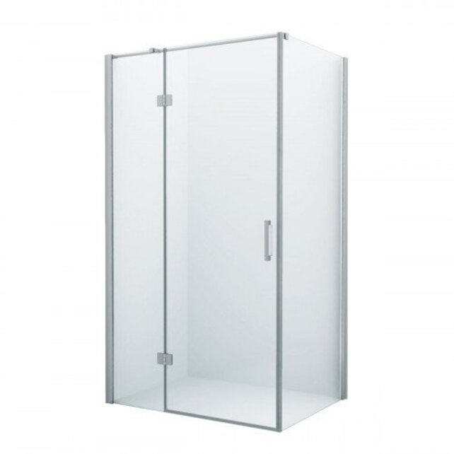 Douchecabine Wies 100x110 cm Rechthoek Draaideur Antikalk Helder Glas Chroom Profiel 8mm Veiligheidsglas Easy Clean