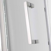 Douchecabine Wies 100x110 cm Rechthoek Draaideur Antikalk Helder Glas Chroom Profiel 8mm Veiligheidsglas Easy Clean