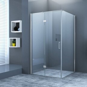 Douchecabine Wies 100x120 cm Rechthoek Draaideur Antikalk Helder Glas Chroom Profiel 8mm Veiligheidsglas Easy Clean