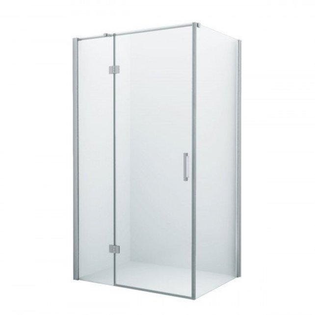 Douchecabine Wies 100x120 cm Rechthoek Draaideur Antikalk Helder Glas Chroom Profiel 8mm Veiligheidsglas Easy Clean
