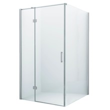 Douchecabine Wies 110x140cm Rechthoek Draaideur Antikalk Helder Glas Chroom Profiel 8mm Veiligheidsglas Easy Clean