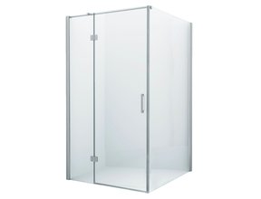 Douchecabine Wies 110x140cm Rechthoek Draaideur Antikalk Helder Glas Chroom Profiel 8mm Veiligheidsglas Easy Clean