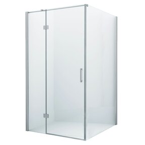 Douchecabine Wies 110x140cm Rechthoek Draaideur Antikalk Helder Glas Chroom Profiel 8mm Veiligheidsglas Easy Clean