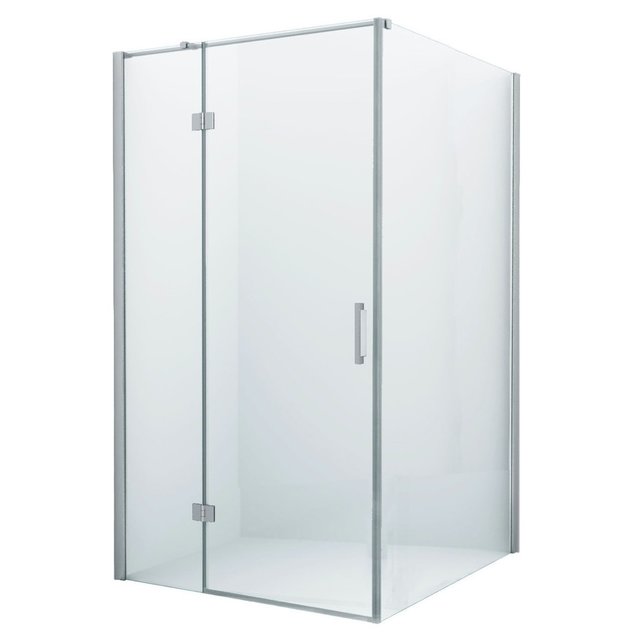 Douchecabine Wies 110x140cm Rechthoek Draaideur Antikalk Helder Glas Chroom Profiel 8mm Veiligheidsglas Easy Clean