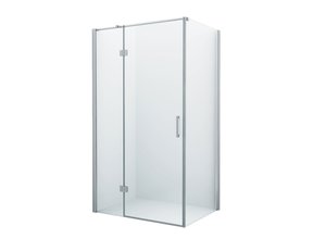 Douchecabine Wies 110x130cm Rechthoek Draaideur Antikalk Helder Glas Chroom Profiel 8mm Veiligheidsglas Easy Clean