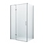 Diamond Line Douchecabine Wies 110x130cm Rechthoek Draaideur Antikalk Helder Glas Chroom Profiel 8mm Veiligheidsglas Easy Clean