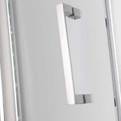 Douchecabine Wies 110x90cm Rechthoek Draaideur Antikalk Helder Glas Chroom Profiel 8mm Veiligheidsglas Easy Clean