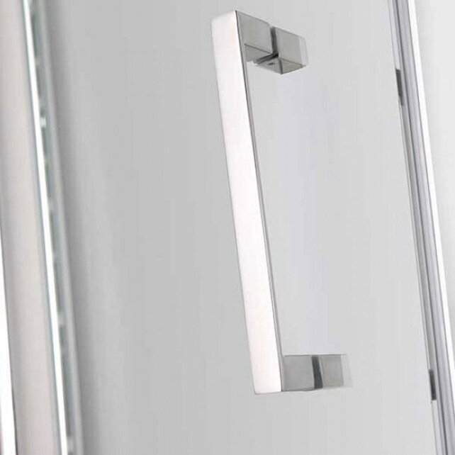 Douchecabine Wies 110x80cm Rechthoek Draaideur Antikalk Helder Glas Chroom Profiel 8mm Veiligheidsglas Easy Clean