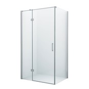 Douchecabine Wies 120x80cm Rechthoek Draaideur Antikalk Helder Glas Chroom Profiel 8mm Veiligheidsglas Easy Clean
