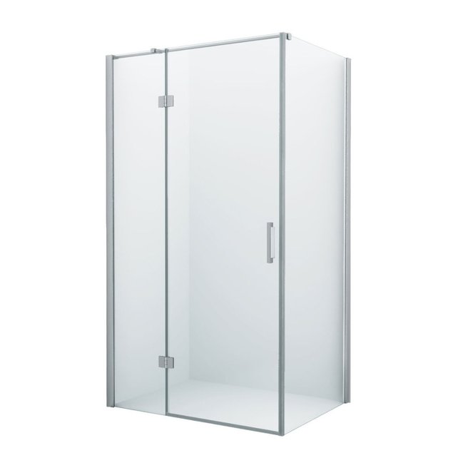 Douchecabine Wies 120x80cm Rechthoek Draaideur Antikalk Helder Glas Chroom Profiel 8mm Veiligheidsglas Easy Clean