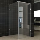 Douchecabine Collins Rechthoek Draaideur 70x90x200cm Antikalk Helder Glas Profielloos 8mm Veiligheidsglas Easy Clean